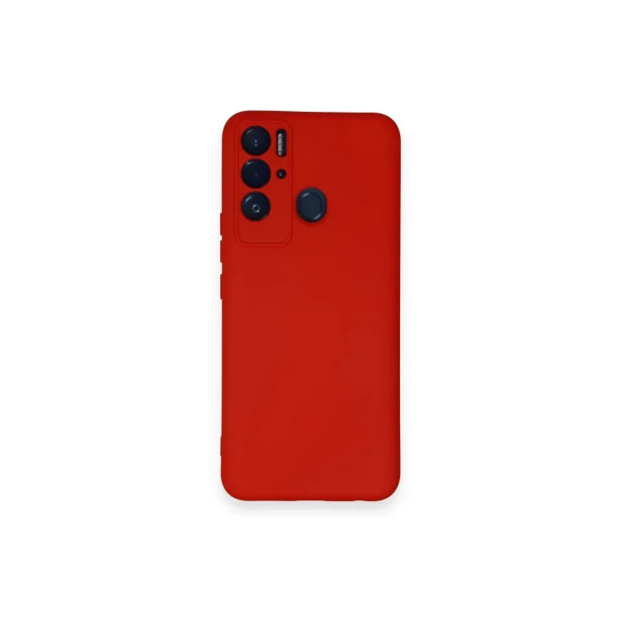 Mey İthalat®  Tecno Pova Neo Kılıf Nano içi Kadife Silikon - Kırmızı