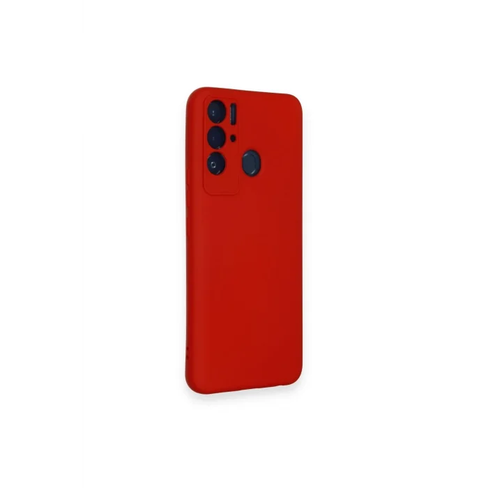 Mey İthalat®  Tecno Pova Neo Kılıf Nano içi Kadife Silikon - Kırmızı