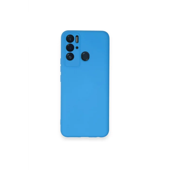 Mey İthalat®  Tecno Pova Neo Kılıf Nano içi Kadife Silikon - Mavi