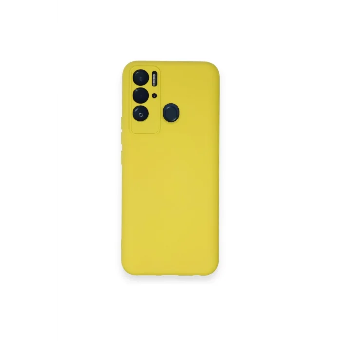 Mey İthalat®  Tecno Pova Neo Kılıf Nano içi Kadife Silikon - Sarı
