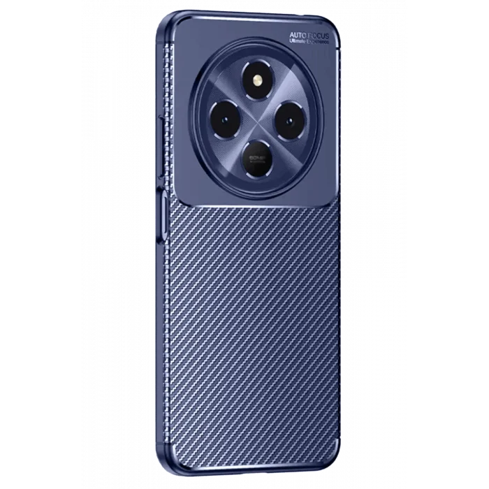 Mey İthalat®  Tecno Spark 30C Kılıf Auto Focus Karbon Kapak - Lacivert
