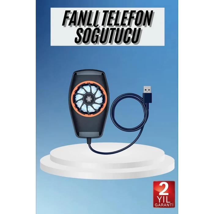 Mey İthalat® Telefon Soğutucu Fan Güçlü Motor Radyatör Cep Telefon Soğutma