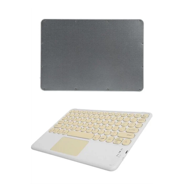 Mey İthalat® Touchpad Uyumlu Bluetooth Klavye Slim Kablosuz Wifi Q Klavye