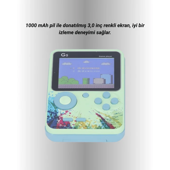 Mey İthalat® TV Bağlantılı 500 Oyunlu Mini Gameboy Konsol