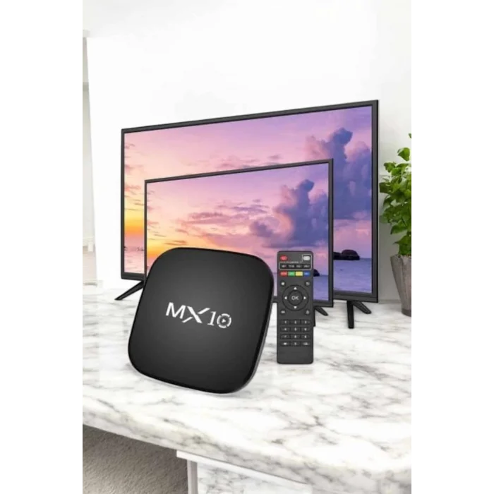 Mey İthalat® TV Box Android Uyumlu 4 Çekirdekli WİFİ Bağlantılı 4K