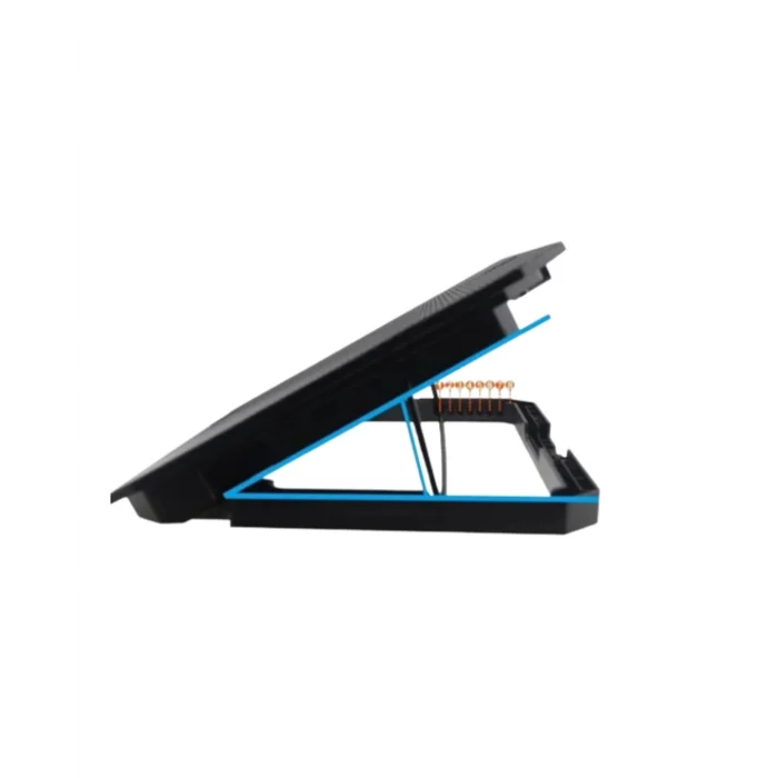 Mey İthalat® USB Girişli Laptop Soğutma Standı Çift Fan Mavi Işıklı Notebook Soğutucu
