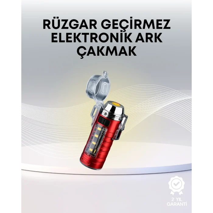 Mey İthalat® USB Şarjlı Suya Dayanıklı Elektrikli Çakmak