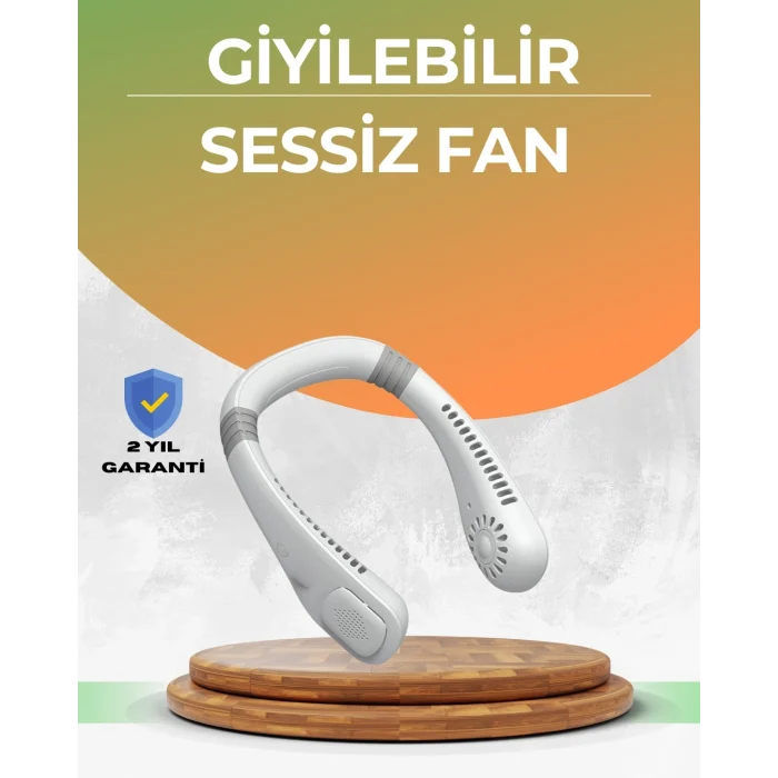 Mey İthalat® Uzun Ömürlü Bataryalı 9-18 Saat Kullanımlı Boyun Fanı