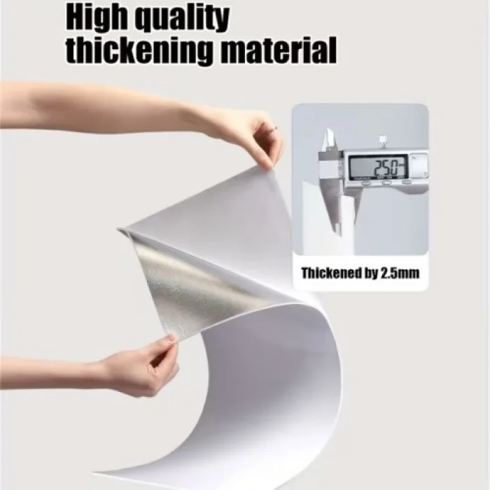 Mey İthalat® VİNİL BEYAZ MERMER DESENLİ ALÜMİNYUM PLASTİK DUVAR STİCKER (30X30)