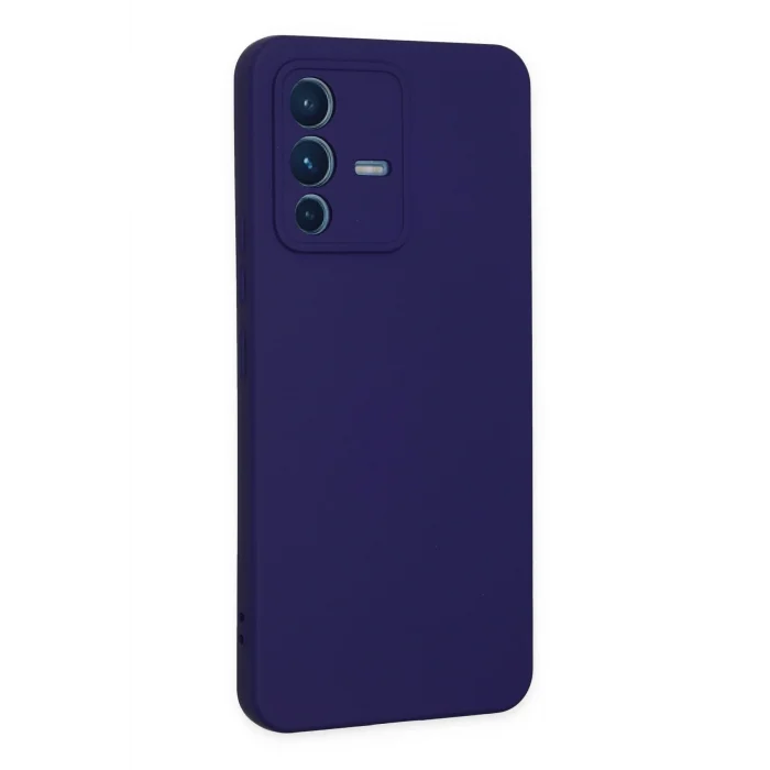 Mey İthalat®  Vivo V23 5G Kılıf Nano içi Kadife Silikon - Mor