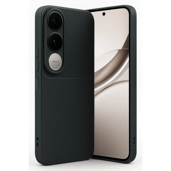 Mey İthalat®  Vivo V50 Lite 4G Auto Focus Karbon Kapak - Siyah