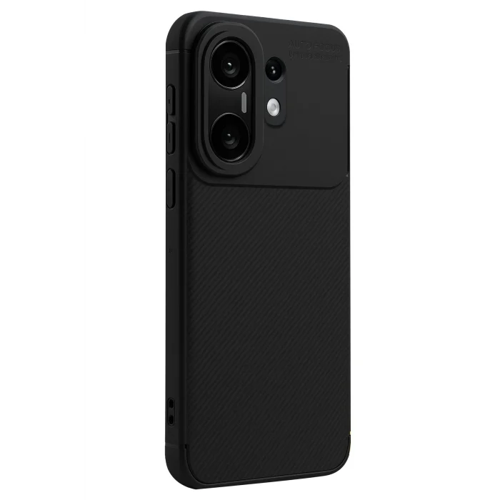 Mey İthalat®  Vivo X200 FE Auto Focus Karbon Kapak - Siyah