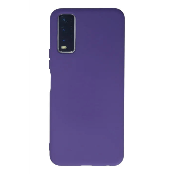 Mey İthalat®  Vivo Y11S Kılıf Nano içi Kadife Silikon - Mor