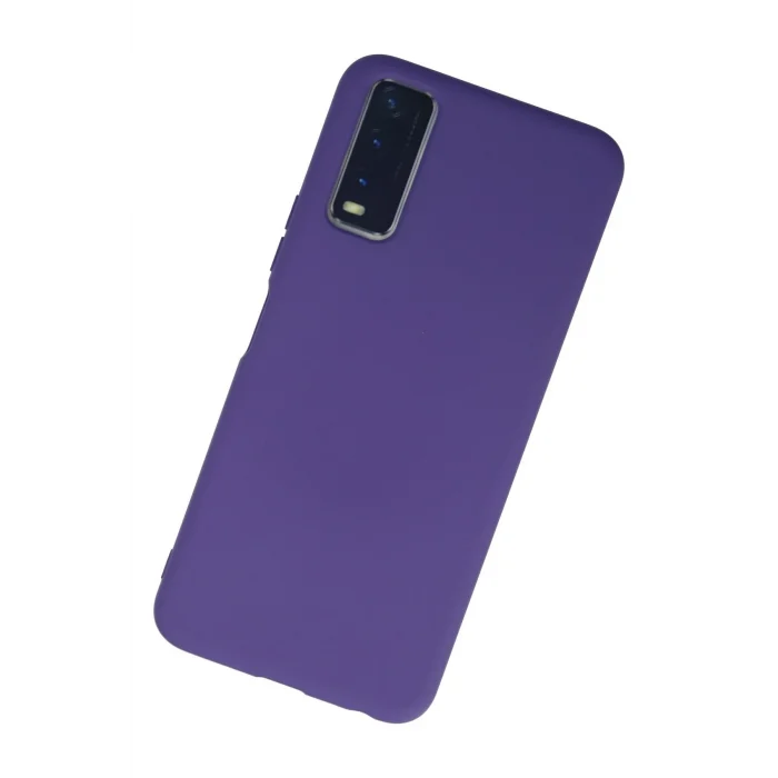 Mey İthalat®  Vivo Y11S Kılıf Nano içi Kadife Silikon - Mor