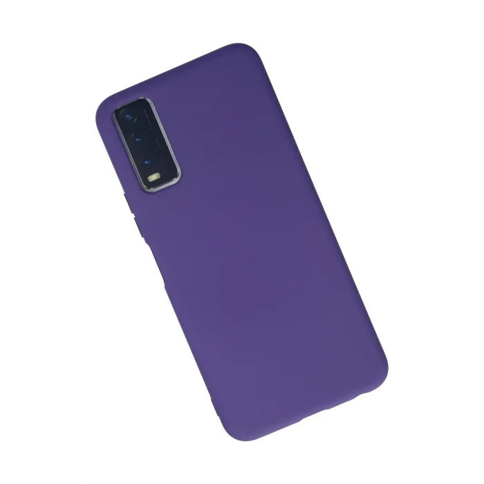 Mey İthalat®  Vivo Y11S Kılıf Nano içi Kadife Silikon - Mor