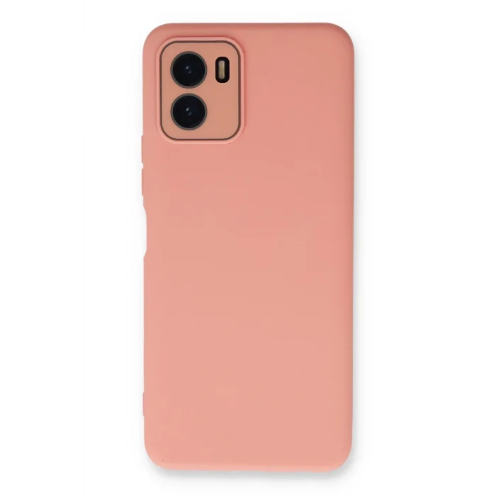 Mey İthalat®  Vivo Y15S Kılıf Lansman Glass Kapak - Pembe