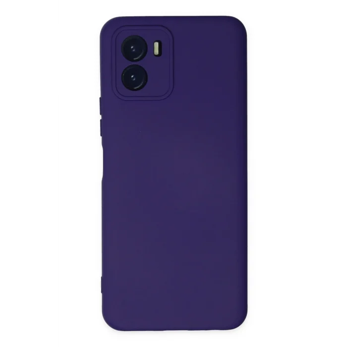 Mey İthalat®  Vivo Y15S Kılıf Nano içi Kadife Silikon - Mor