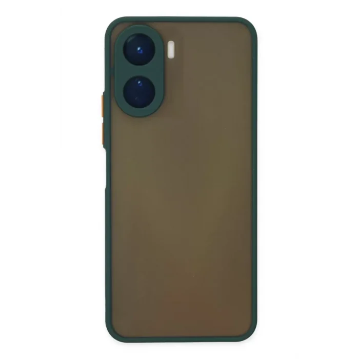 Mey İthalat®  Vivo Y16 Kılıf Montreal Silikon Kapak - Yeşil