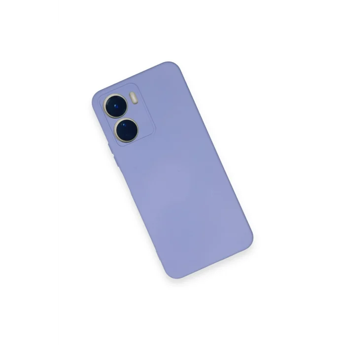 Mey İthalat®  Vivo Y16 Kılıf Nano içi Kadife Silikon - Lila