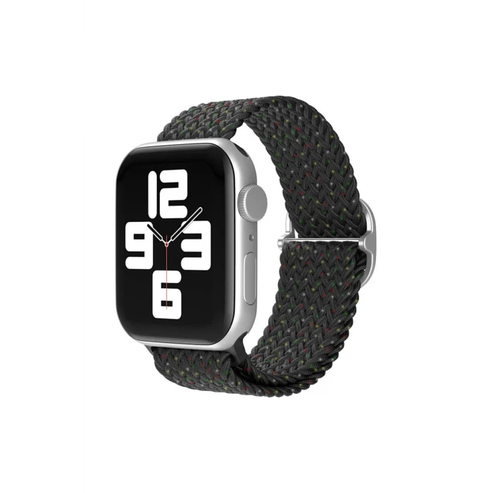 Mey İthalat®   Watch 38mm Star Kordon - Benekli Siyah
