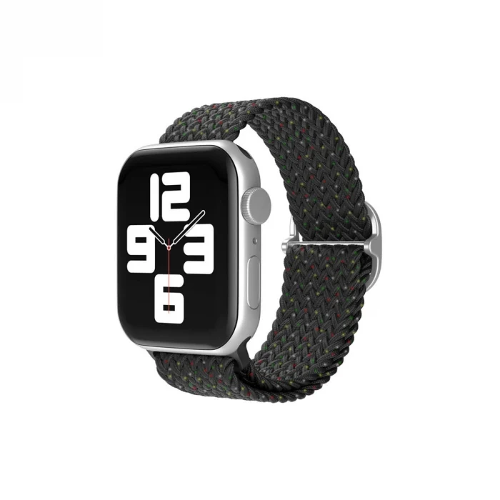 Mey İthalat®   Watch 38mm Star Kordon - Benekli Siyah