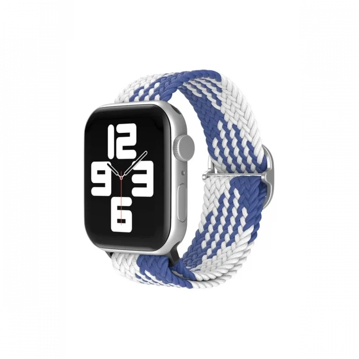 Mey İthalat®   Watch 38mm Star Kordon - Mavi-Beyaz