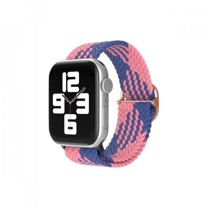Mey İthalat®   Watch 38mm Star Kordon - Pembe-Mavi
