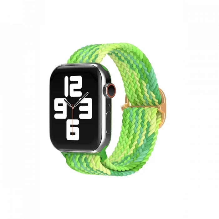 Mey İthalat®   Watch 38mm Star Kordon - Turkuaz-Yeşil