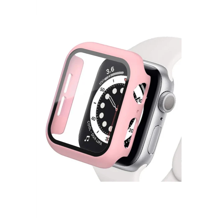Mey İthalat®   Watch 44mm Camlı Kasa Ekran Koruyucu - Rose