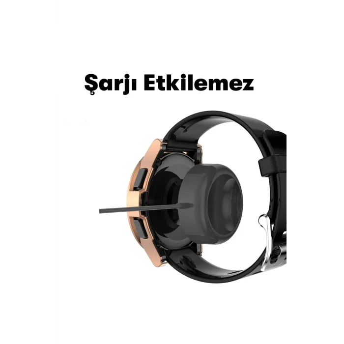 Mey İthalat®  Watch 5 44mm Wall Camlı Kasa Ekran Koruyucu - Gümüş