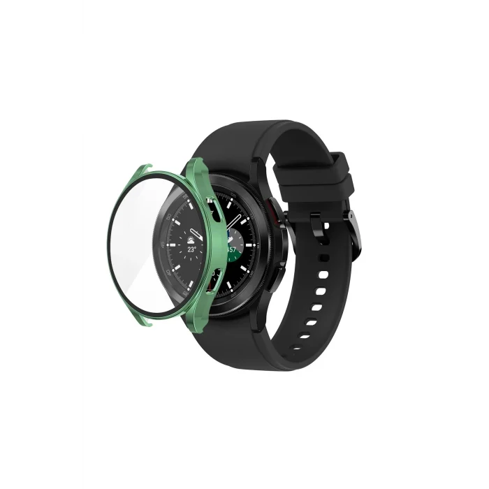 Mey İthalat®  Watch 5 44mm Wall Camlı Kasa Ekran Koruyucu - Koyu Yeşil