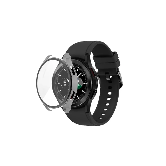 Mey İthalat®  Watch 5 44mm Wall Camlı Kasa Ekran Koruyucu - Uzay Grisi