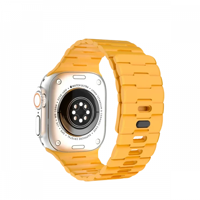 Mey İthalat®   Watch Ultra 49mm Wowen Kordon - Sarı