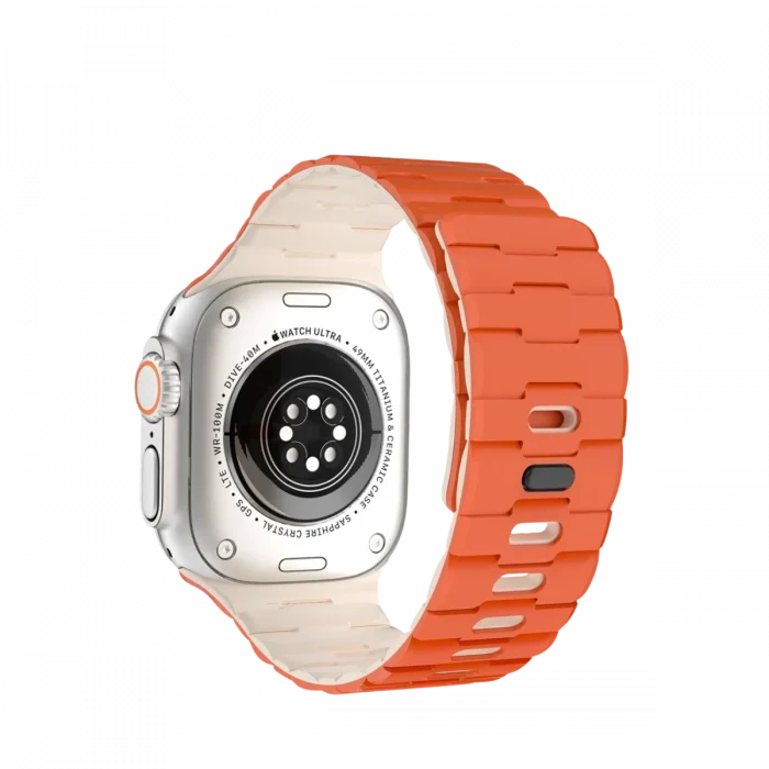 Mey İthalat®   Watch Ultra 49mm Wowen Kordon - Turuncu