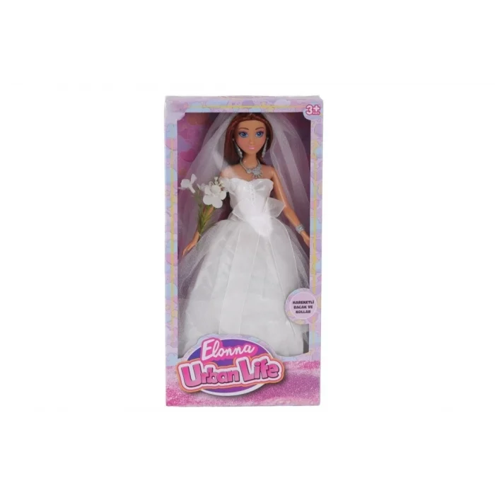 Mey İthalat® WG-661048 KUTULU 29CM GELİNLİKLİ BEBEK