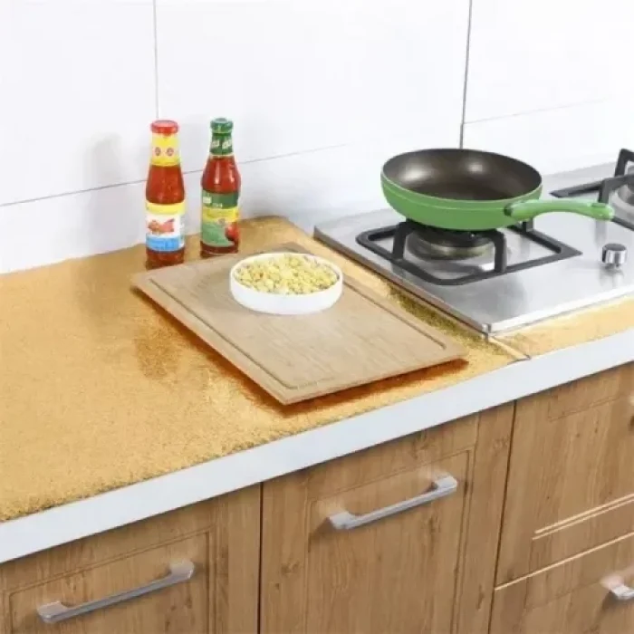 Mey İthalat® Yapışkanlı Gold Mutfak Tezgah Folyosu