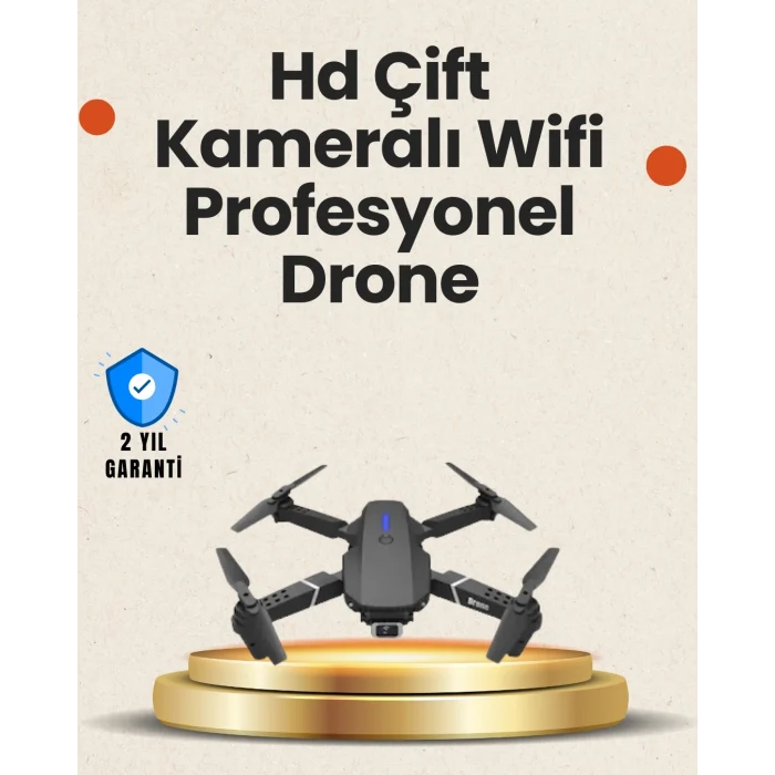 Mey İthalat® Yükseklik Sabitlemeli Katlanabilir Drone 1080P 4K Kamera Seçenekli