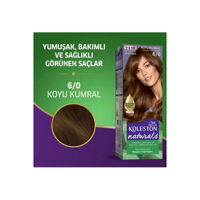Naturals Saç Boyası Koyu Kumral 6/0 2x Paket