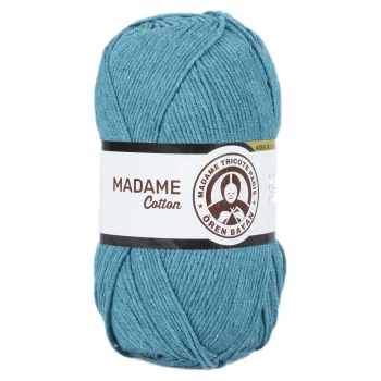 1 Adet Madame Cotton El Örgü İpi Yünü 100 gr 015 Petrol Yeşil