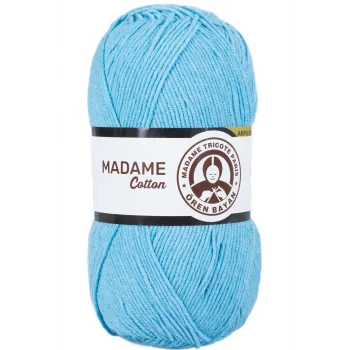 1 Adet Madame Cotton El Örgü İpi Yünü 100 gr 016 Turkuaz
