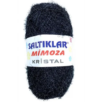 1 Adet Mimoza Kristal Işıltılı Şal Patik Yelek İpi SİYAH