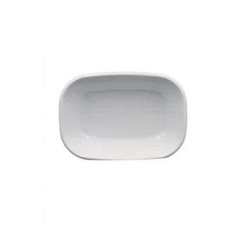 17 Cm Melamin Kare Kayı Tabak Royaleks-054