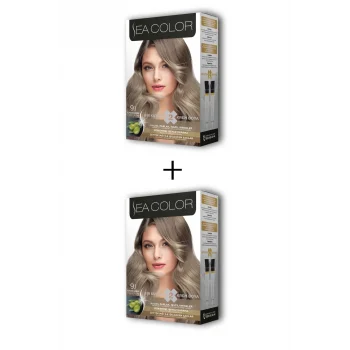2X2 Tüp Krem Saç Boyası Seti Elmas Sarısı No:9.1