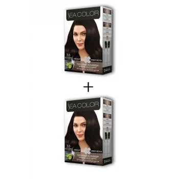 2X2 Tüp Krem Saç Boyası Seti Koyu Kahve No:3.0