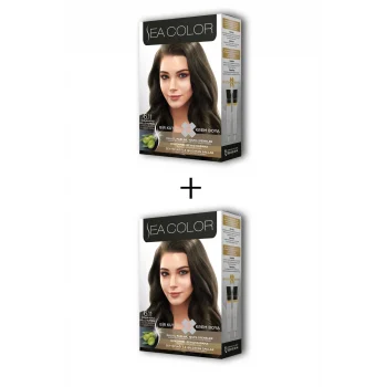 2X2 Tüp Krem Saç Boyası Seti Yoğun Koyu Küllü Kumral No:6.11