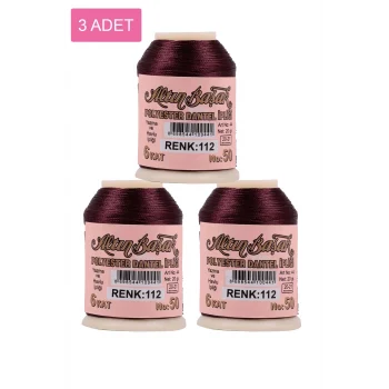 3 Adet Altınbaşak Oya ve Dantel İpi 20 gr - Royaleks - No: 112