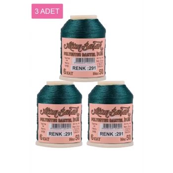 3 Adet Altınbaşak Oya ve Dantel İpi 20 gr - Royaleks - No: 291