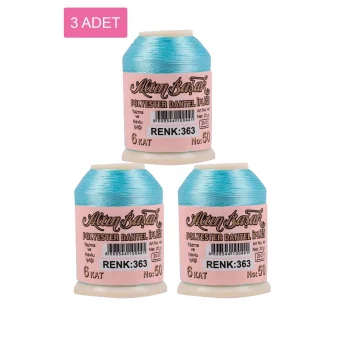 3 Adet Altınbaşak Oya ve Dantel İpi 20 gr - Royaleks - No: 363