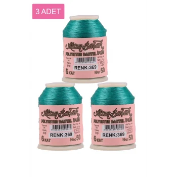 3 Adet Altınbaşak Oya ve Dantel İpi 20 gr - Royaleks - No: 369