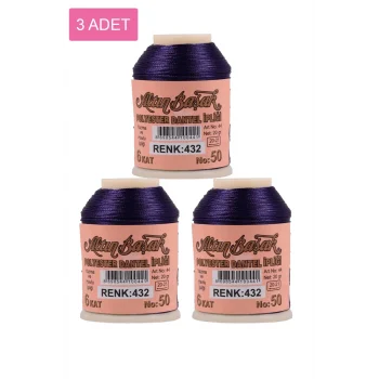 3 Adet Altınbaşak Oya ve Dantel İpi 20 gr - Royaleks - No: 432